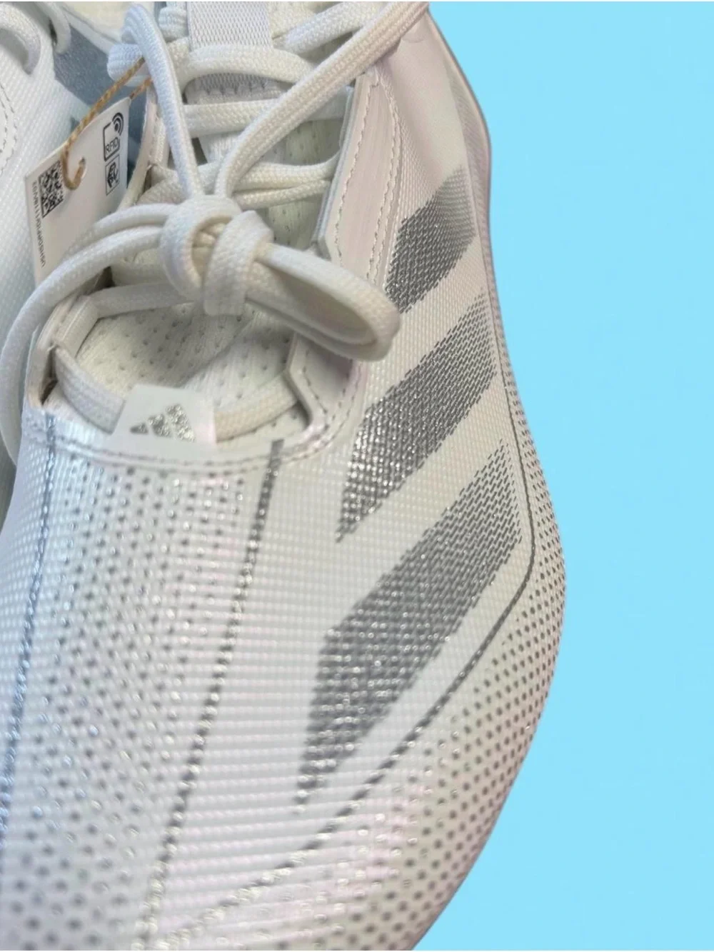 adidas adizero Electric.1 White with Silver Accents